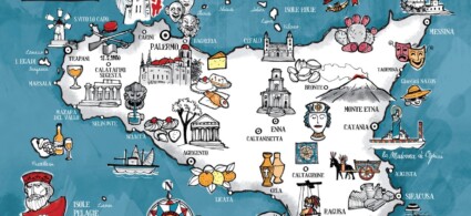 Mapa de Sicilia